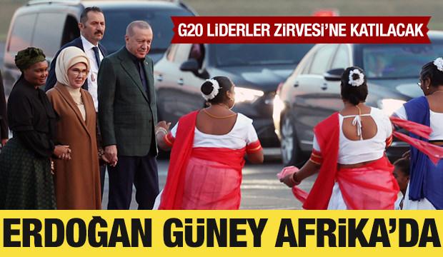 Cumhurbaşkanı Erdoğan, G20 Liderler Zirvesi için Güney Afrika'da