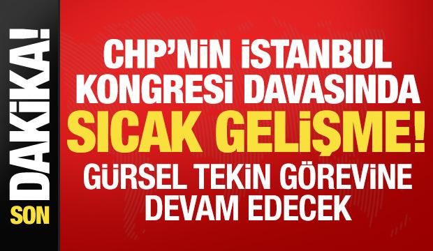 Dava ertelendi: Gürsel Tekin göreve devam edecek!