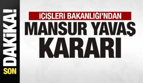 Son dakika:  İçişleri Bakanlığı'ndan Mansur Yavaş kararı