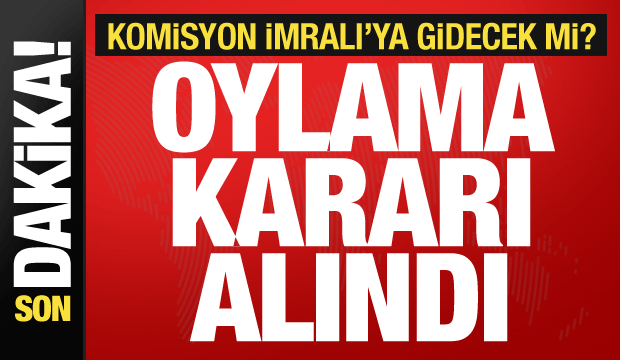 İmralı ziyareti için karar günü! Komisyon oylama yapacak