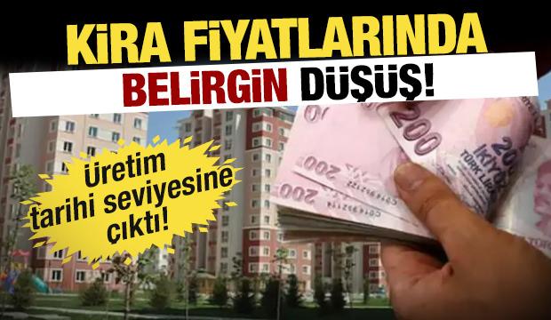 Kira fiyatlarında belirgin düşüş! Üretim tarihi zirvesinde