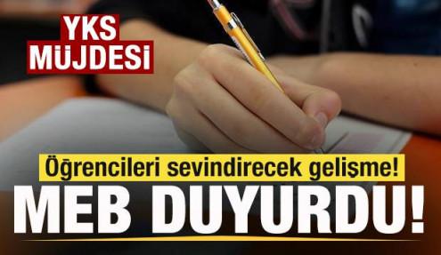 Milli Eğitim Bakanlığı'ndan öğrencilere müjde! YKS hamlesi