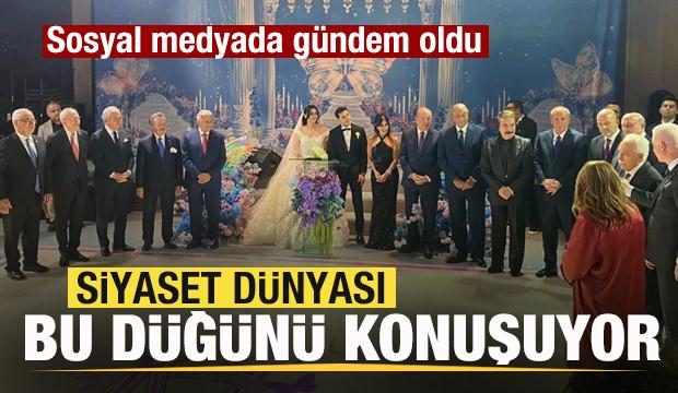 Siyaset dünyası bu düğünü konuşuyor! Sosyal medyada gündem oldu! Dikkat çeken isimler! 