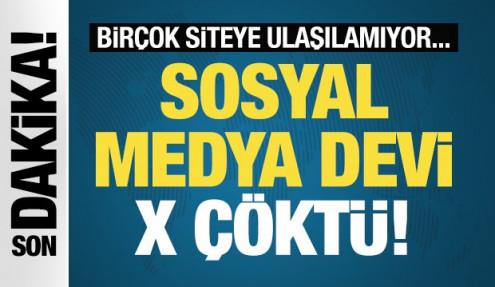 Sosyal medya devi X çöktü! 