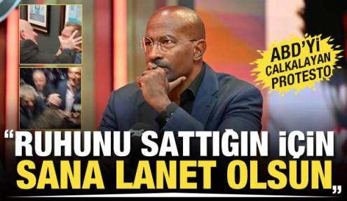 Sunucu Van Jones'a Gazze protestosu: Ruhunu sattığın için sana lanet olsun