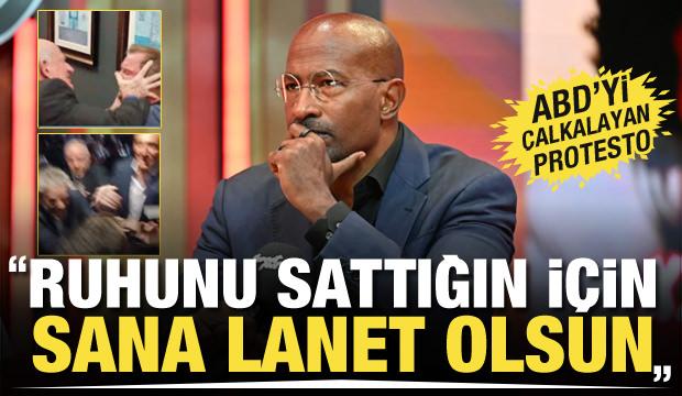 Sunucu Van Jones'a Gazze protestosu: Ruhunu sattığın için sana lanet olsun