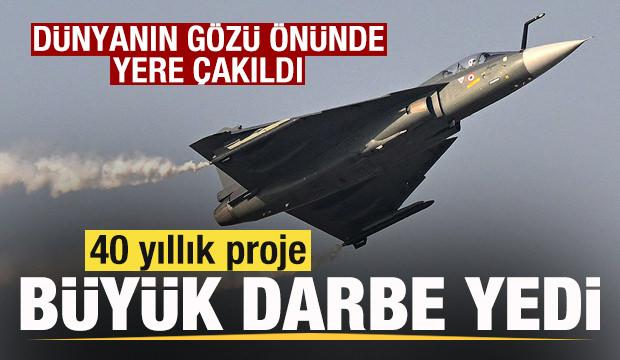 Tejas savaş uçağı dünyanın gözü önünde düştü! 40 yıllık proje büyük darbe yedi