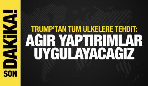 Trump'tan tüm ülkelere Rusya tehdidi: Ağır yaptırımlar uygulayacağız