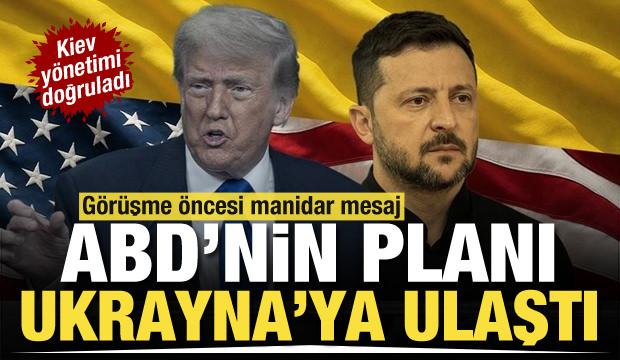 Ukrayna duyurdu: ABD'nin taslağı Zelenskiy'e ulaştı 