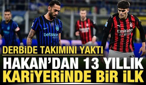 Hakan'dan 13 yıllık kariyerinde bir ilk: Derbide takımını yaktı
