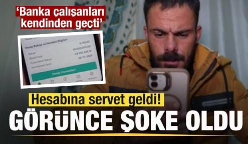 Hesabına servet geldi! Görünce şoke oldu! Banka çalışanları kendinden geçti