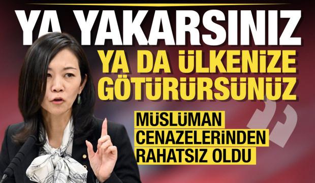 Japon vekil Müslüman cenazesinden rahatsız oldu: Ya yakılmayı kabul edin...