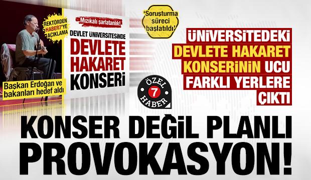 KSÜ'de devlete hakaret konserine tepkiler çığ gibi! 'Planlı provokasyon' KSÜ'den açıklama