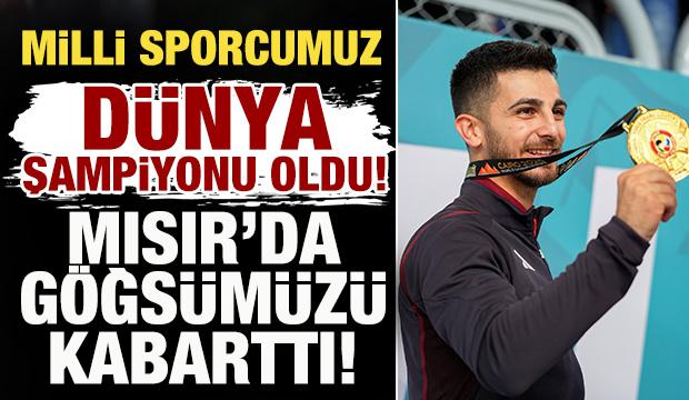 Milli sporcumuz Eray Şamdan Mısır'da göğsümüzü kabarttı! Dünya şampiyonu oldu