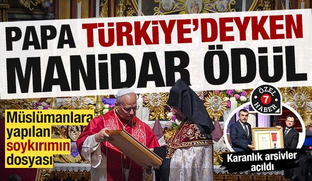 Papa Türkiye'deyken manidar takdim: Papalık'ın 5 asırlık zulmünü belgeleyen esere ödül