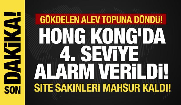 Son dakika... Hong Kong'daki gökdelende korkutan yangın: Bina alev topuna döndü! 