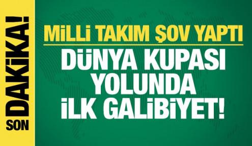 Milli Takım şov yaptı! Dünya Kupası yolunda ilk galibiyet
