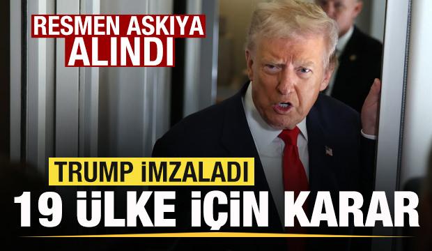 ABD'den 19 ülke için son dakika kararı! Resmen askıya alındı