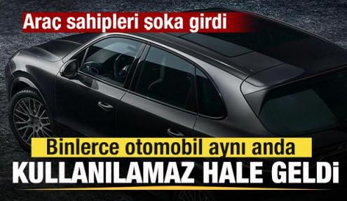 Araç sahipleri neye uğradığını şaşırdı Binlerce otomobil aynı anda kullanılamaz hale geldi