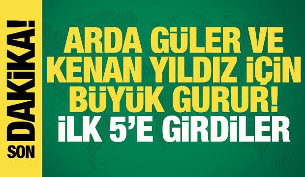 Arda Güler ve Kenan Yıldız için büyük gurur! 2025 Golden Boy'da ilk 5'e girdiler