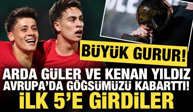 Arda Güler ve Kenan Yıldız için büyük gurur! 2025 Golden Boy'da ilk 5'e girdiler