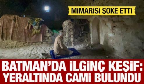 Batman'da yeraltında cami bulundu: Mimarisi şaşkına çevirdi