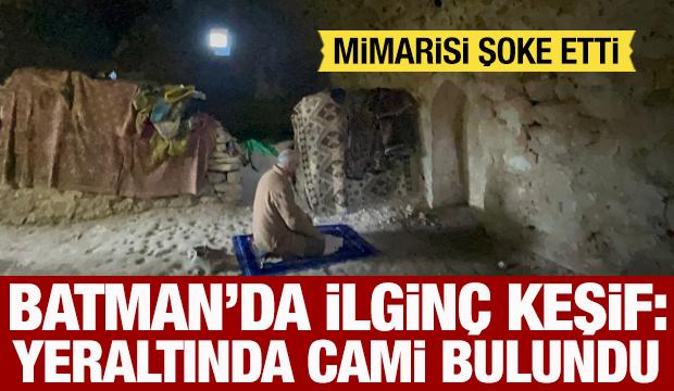 Batman'da yeraltında cami bulundu: Mimarisi şaşkına çevirdi