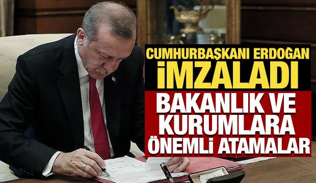 Cumhurbaşkanı Erdoğan imzaladı! Bakanlık ve kurumlara önemli atamalar Resmi Gazete'de