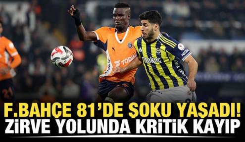 Fenerbahçe 81'de şoku yaşadı! Zirve yolunda kritik kayıp