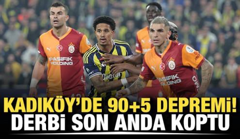 Kadıköy'de 90+5 depremi! Derbi son anda koptu