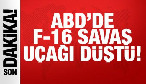 Son dakika haberi: ABD'de F-16 savaş uçağı düştü!