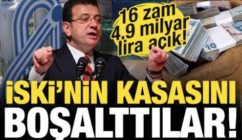 16 zam, 4.9 Milyar TL açık: İSKİ’nin kasasını İBB boşalttı!