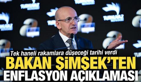 Bakan Şimşek'ten enflasyon mesajı: Tek haneye inecek