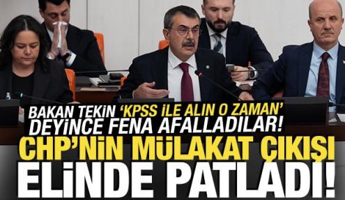 Bakan Tekin'den CHP'ye mülakat yanıtı: Sizin belediyeleriniz neden mülakat yapıyor?