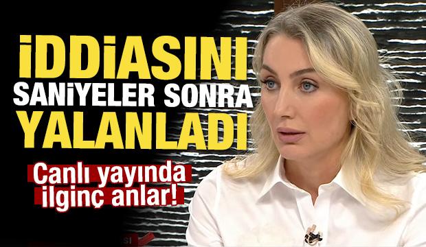 Canlı yayında ilgin&ccedil; anlar! Dilek İmamoğlu İddiasını saniyeler sonra yalanladı
