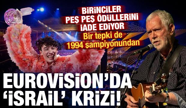Eurovision'da 'İsrail' krizi: Ödüllerini iade ediyorlar! Birincilerden peş peşe tepki...