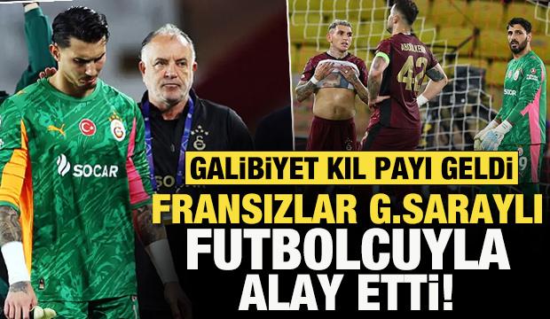 Galibiyet kıl payı geldi! Fransızlar, Galatasaraylı futbolcuyla alay etti