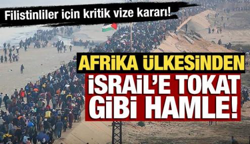 Güney Afrika'dan İsrail'in planına tokat gibi hamle! Filistinliler için kritik vize kararı