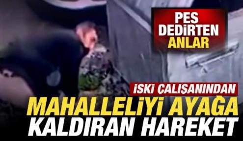 İSKİ çalışanından vatandaşları ayağa kaldıran hareket: Pes dedirten anlar kamerada