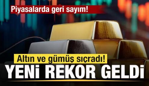 Piyasalarda son dakika! Altın ve gümüş sıçradı! Yeni rekor geldi