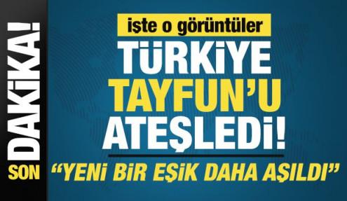 Türkiye TAYFUN'u ateşledi! İşte o gurur veren görüntüler
