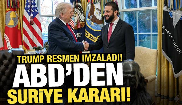 ABD'den Suriye kararı! Trump resmen imzaladı