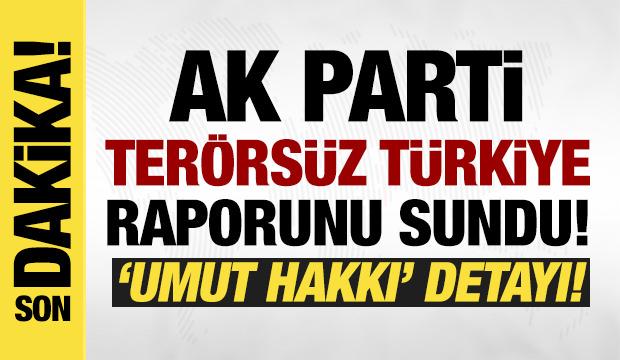AK Parti 'Ter&ouml;rs&uuml;z T&uuml;rkiye' raporunu Meclis'e sundu! 'Umut hakkı' detayı!
