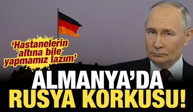 Almanya'da Rusya korkusu: Hastanelerin altına bile yapmamız lazım!