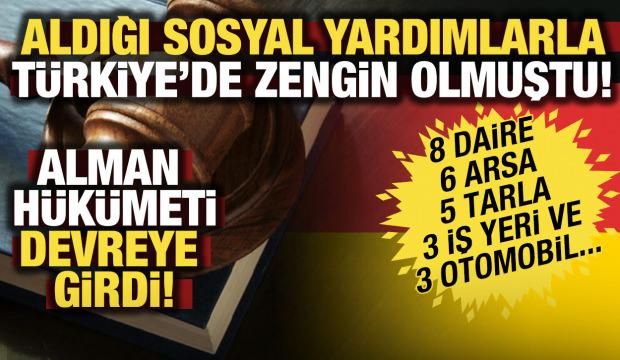 Almanya'dan aldığı sosyal yardımlarla Türkiye'de zengin olmuştu! Faiziyle geri alınacak