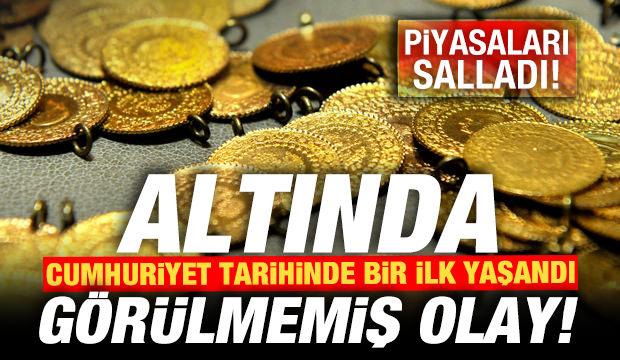 Altında görülmemiş olay! Cumhuriyet tarihinde bir ilk yaşandı! Piyasaları salladı..