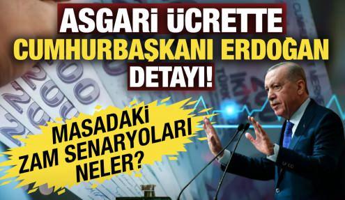 Asgari ücrette 'Cumhurbaşkanı Erdoğan' detayı: Milyonların gözü bu rakamda!