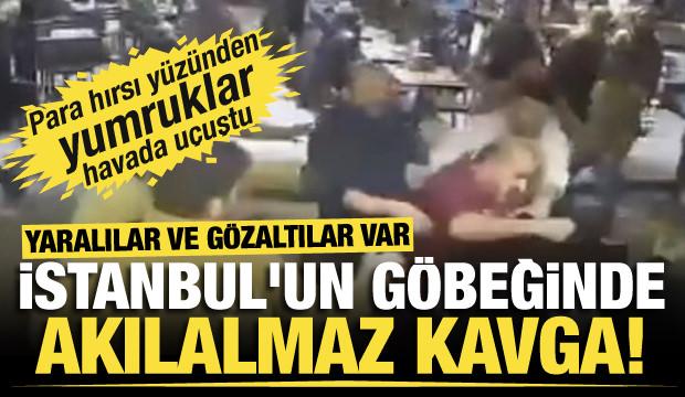 Fatih'teki b&uuml;feci kavgası kamerada! Yaralılar ve g&ouml;zaltılar var