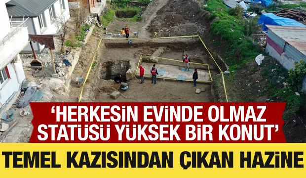 Hatay'da temel kazısında Geç Antik Çağ'a ait mozaik bulundu