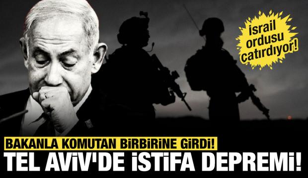 İsrail ordusu çatırdıyor: Bakanla komutan birbirine girdi, Tel Aviv'de istifa depremi!